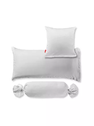 FLEURESSE | Satin Nackenrollenbezug Royal Uni 15x40cm Silber | 